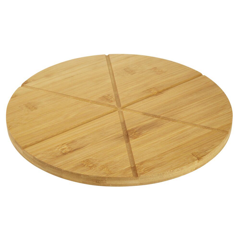 Planche à pizza bambou 6 parts prédécoupées Ø31cm