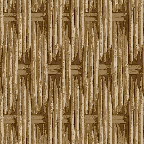 Papier peint vinyle intissé Villa Rosalie Lutece mat et satiné trompe l'œil paille beige, beige doré l.1005 x l.53 cm