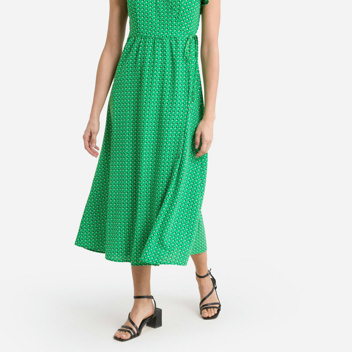 Robe portefeuille imprimée