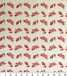 Schitt's Creek Rosebud Motel Cotton Fabric
