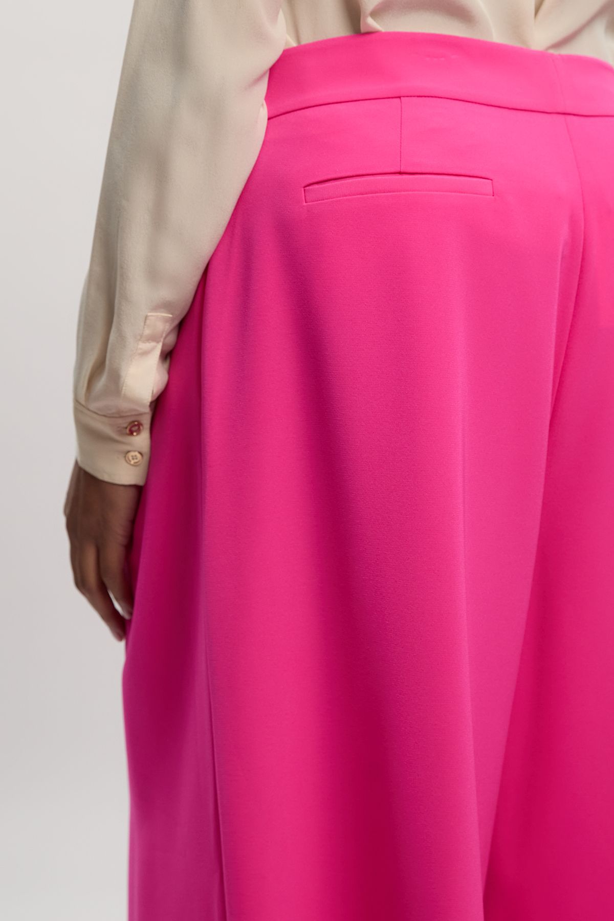 KarenMillen Plus Size Soft Tailored Wide Leg Trouser