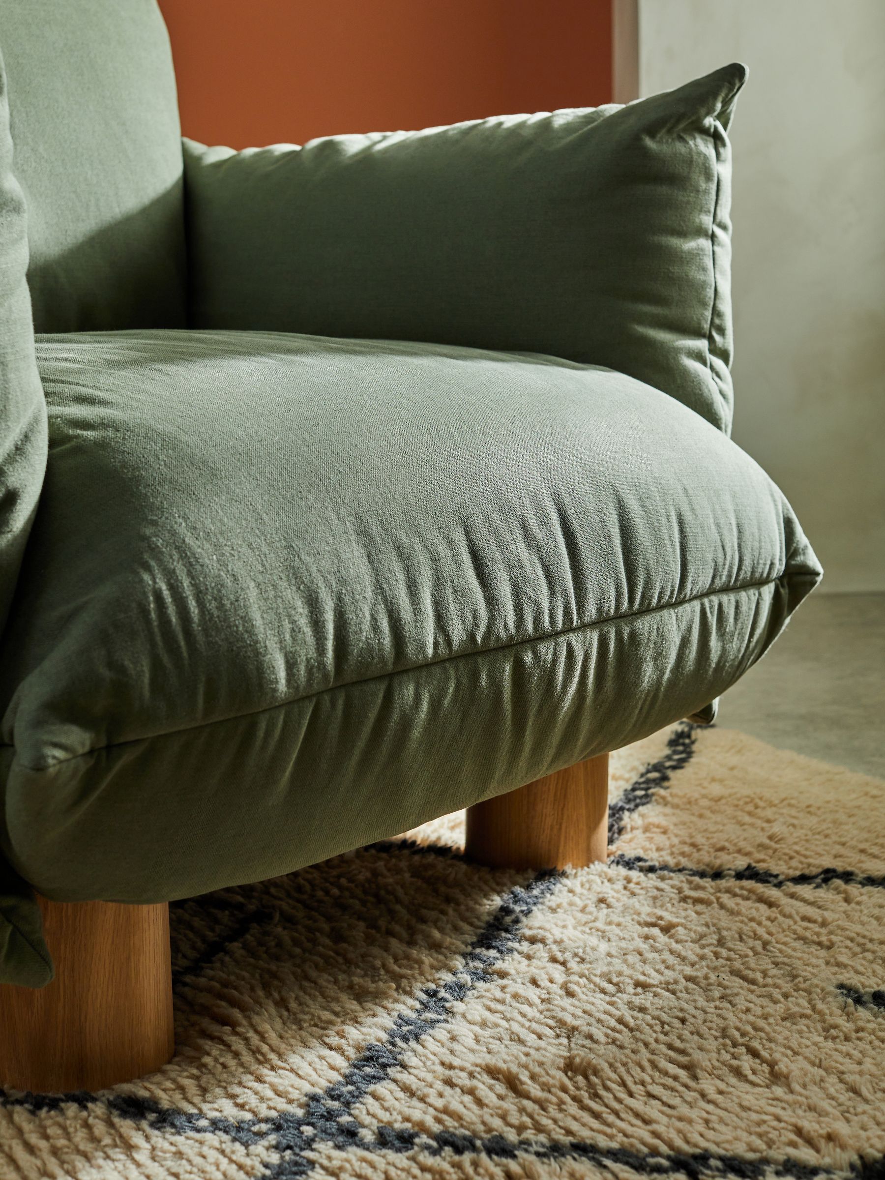 Jude Accent Chair in Olive Green