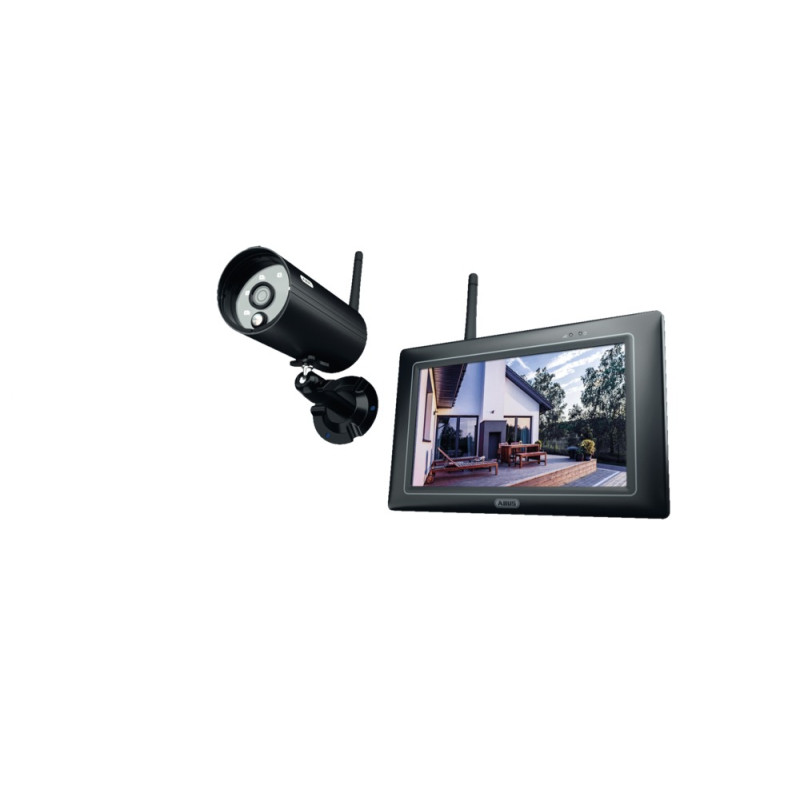 Set de vidéosurveillance avec caméra extérieure et écran 7