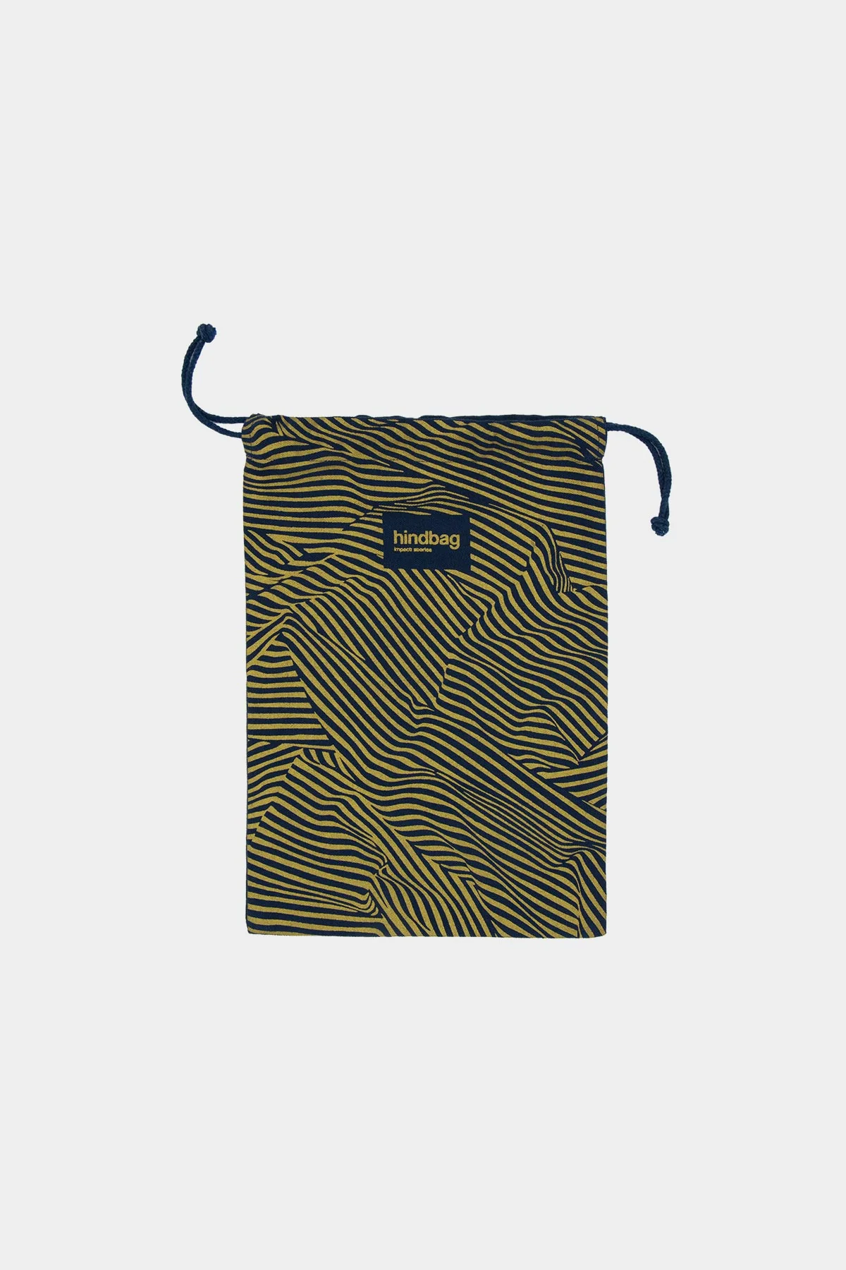 Pochon cadeau Rayure Bleu doré