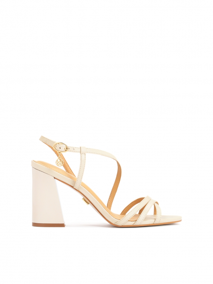 Ladies' beige sandals