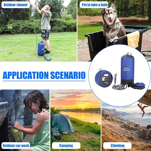 NNEOBA Pressure Shower with Foot Pump