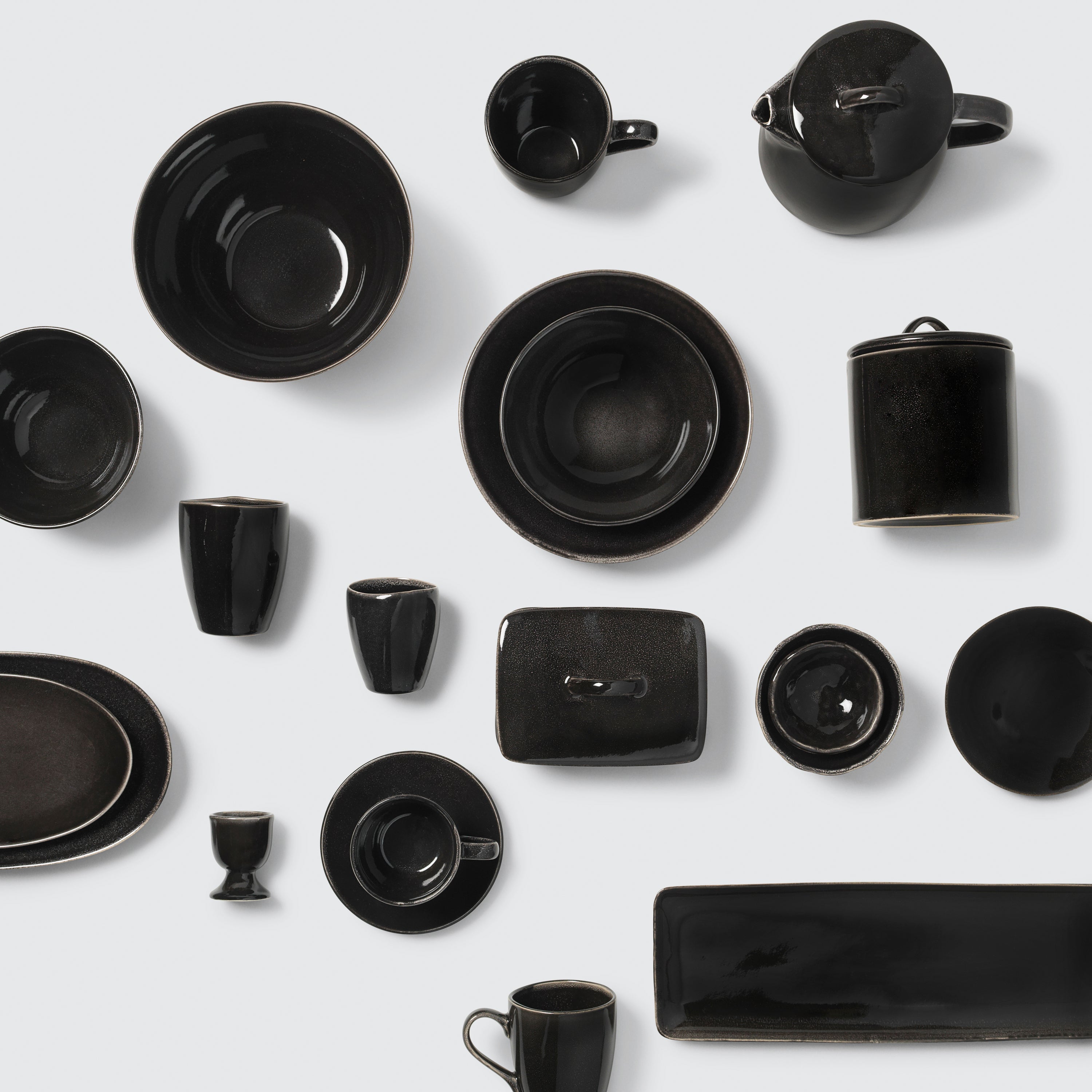 Broste Copenhagen Nordic Ontbijtset 12-delig - Coal