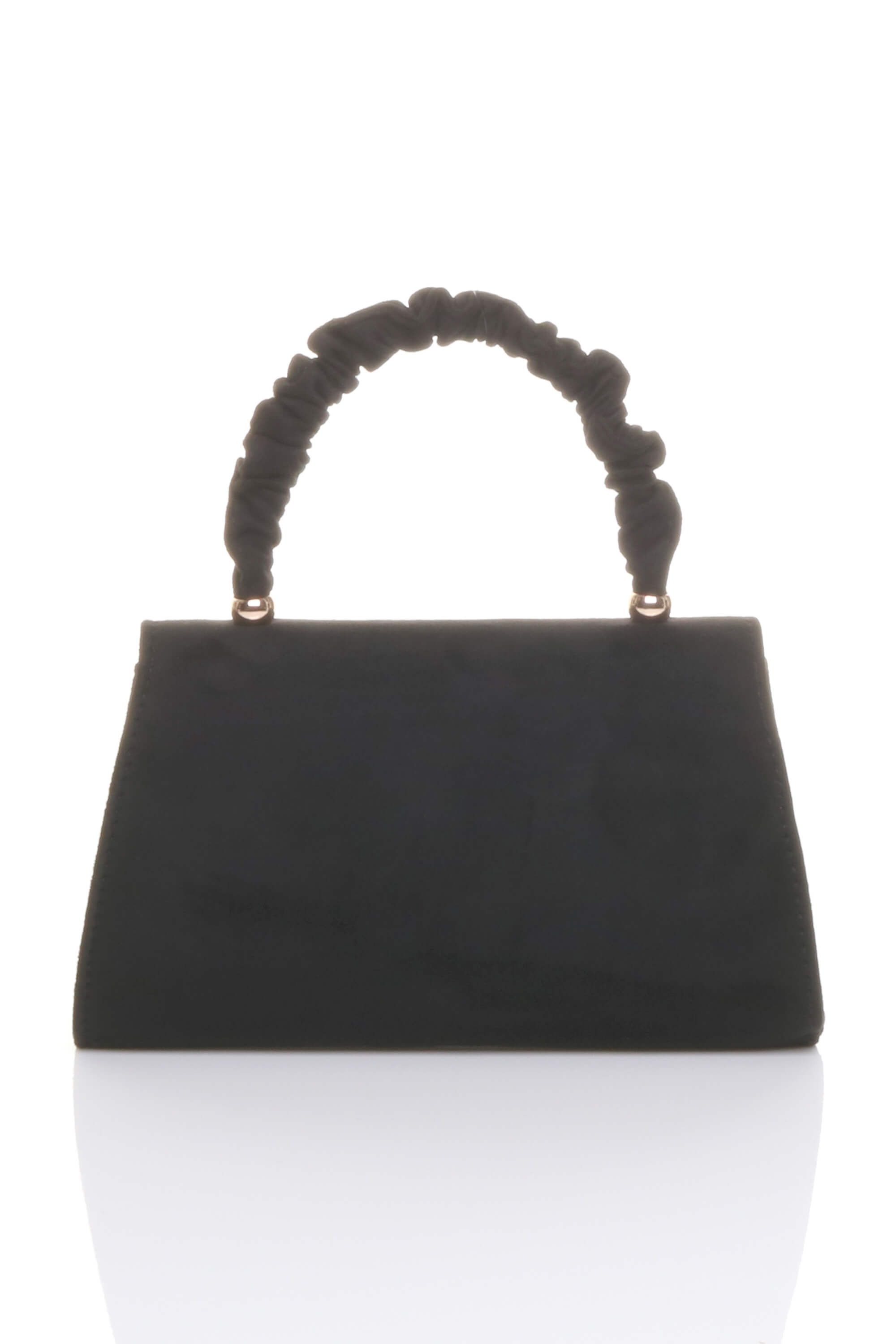 AJVANI Ruched Handle Party Evening Envelope Clutch Bag
