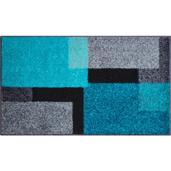 Badematte »Atala«, BxL: 70 x 120 cm, türkis, aus 100% Polyacryl