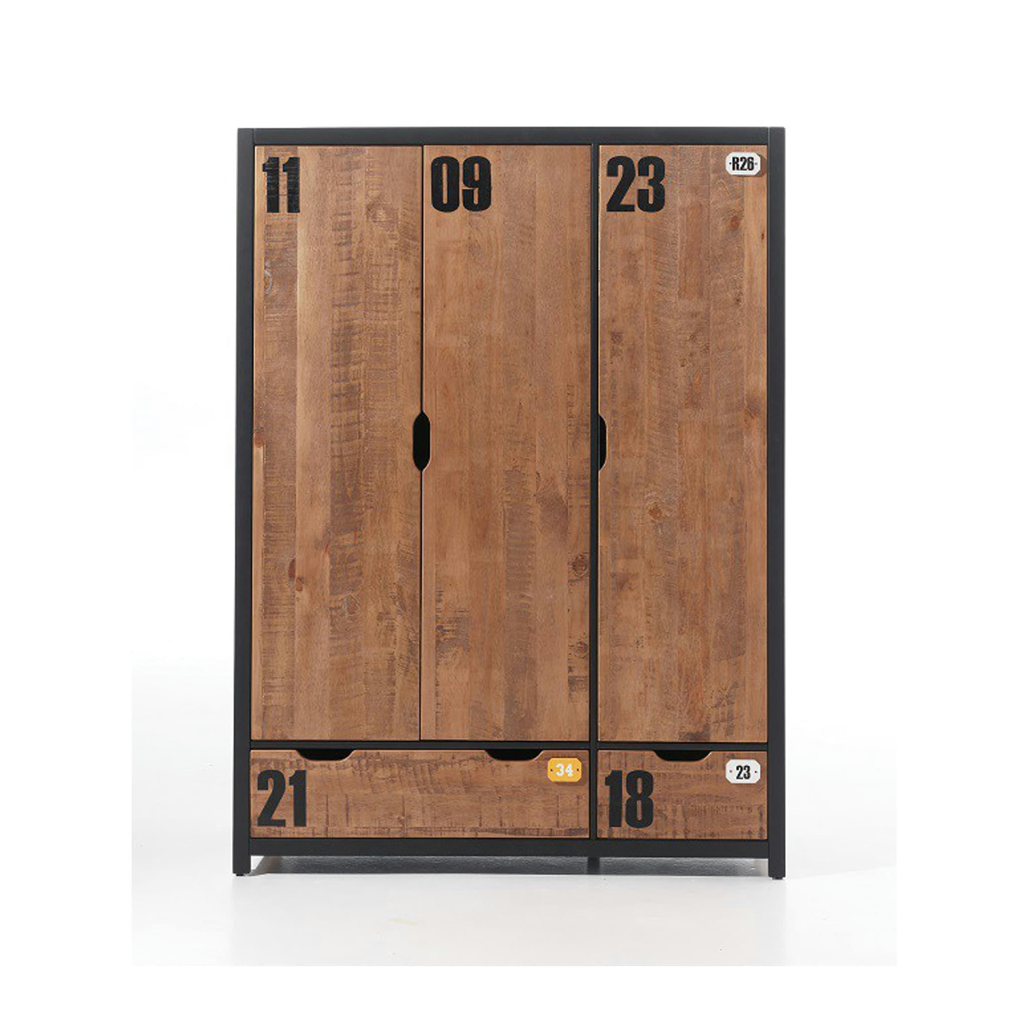 - Armoire en bois 3 portes 200cm