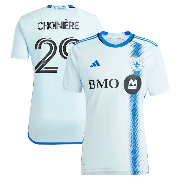 Mathieu Choinière CF Montreal adidas 2024 La Main Replica Player Jersey – Light Blue