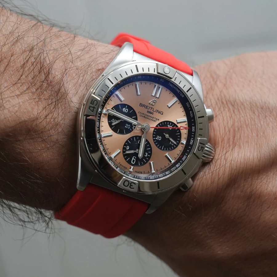Breitling – Chronomat –  Rubber Strap – Red