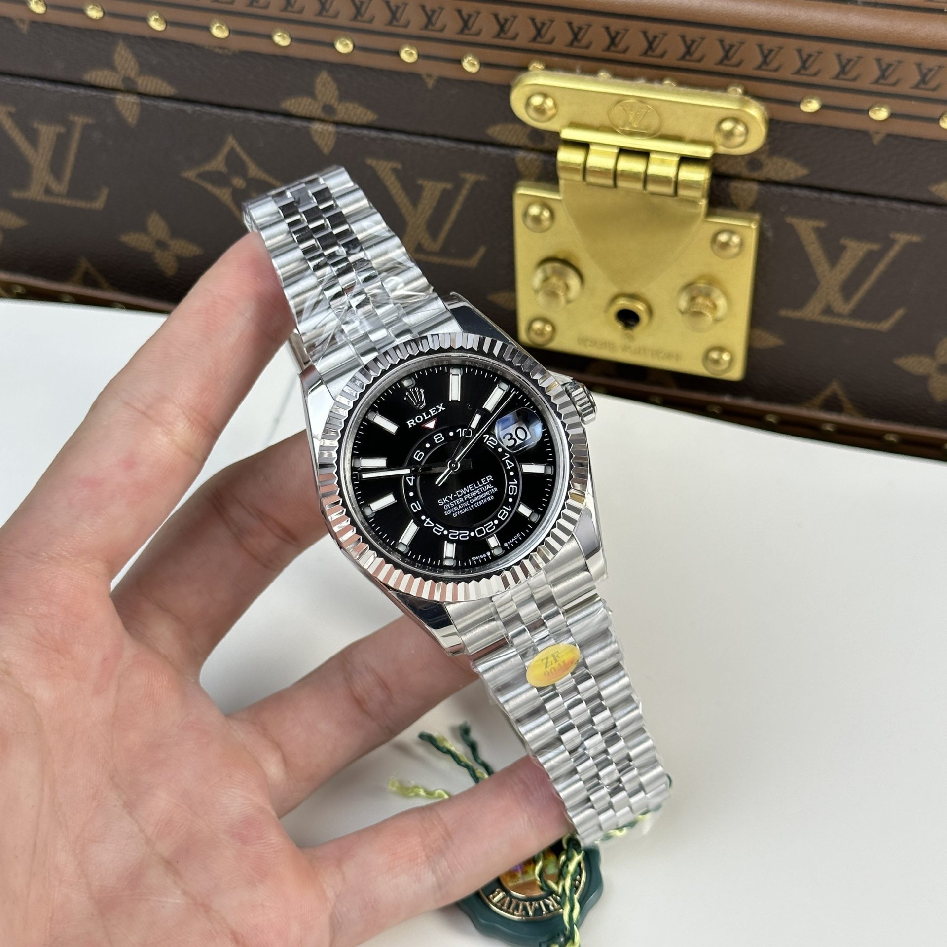 Rolex Sky-Dweller 326934 316L Steel Black Dial 42mm Jub AAA Replica