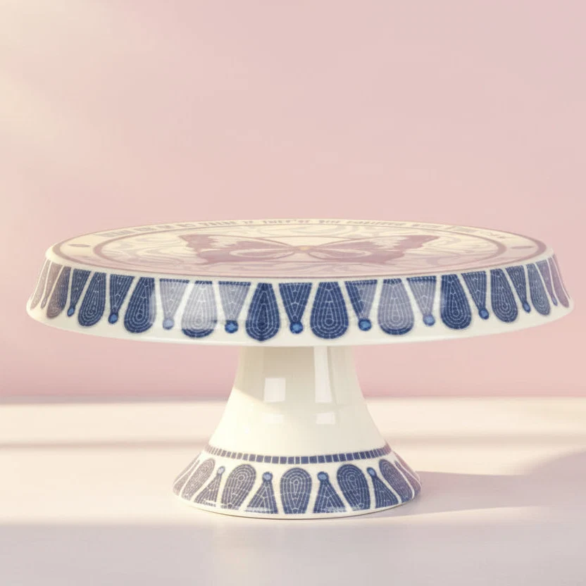 Dolly Parton Mosaic Butterfly Cake Stand