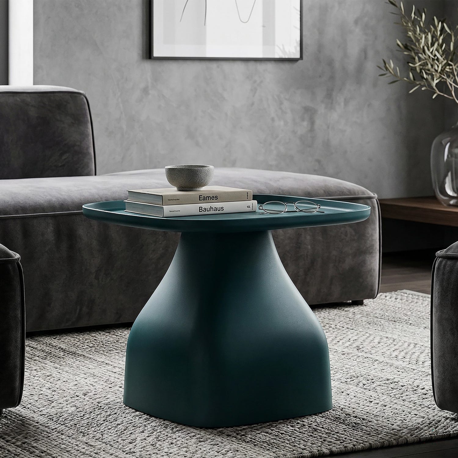 Tavolino Gea blu 38 cm Mauro Ferretti