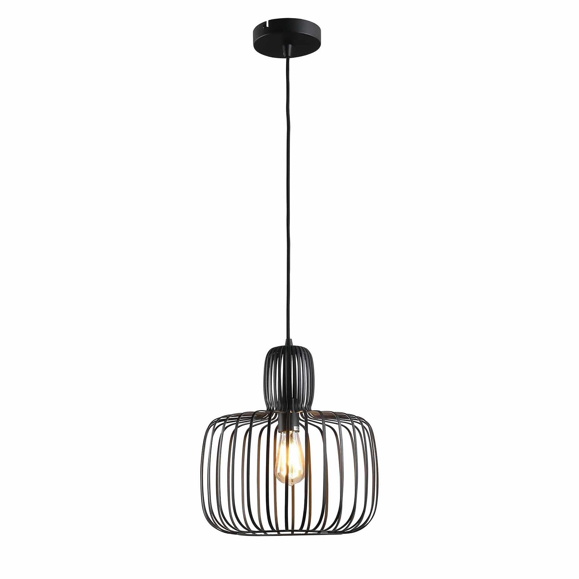 Freelight hanglamp Costola - 1 lichts - 35 x 150  cm - zwart