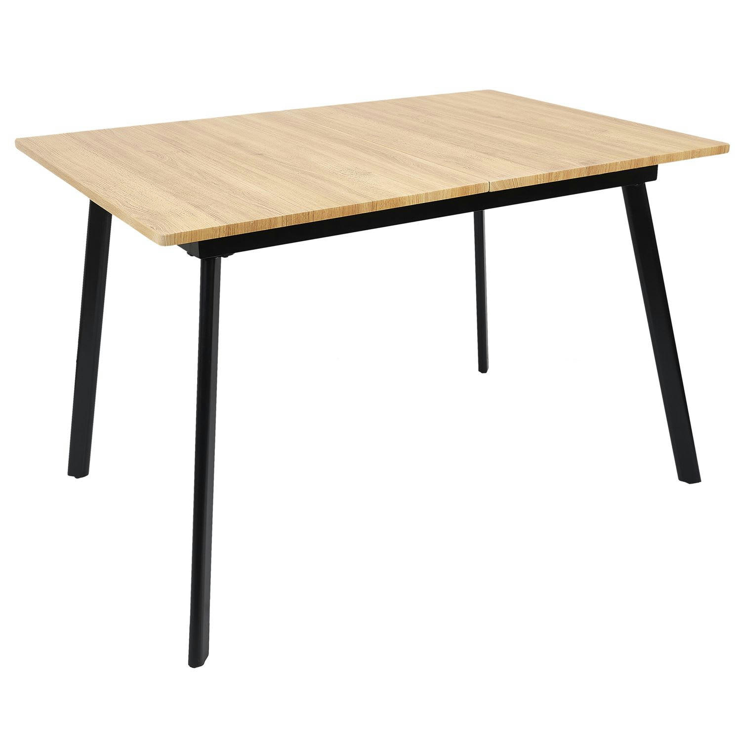 - Table extensible pour 4 à 6 personnes marron
