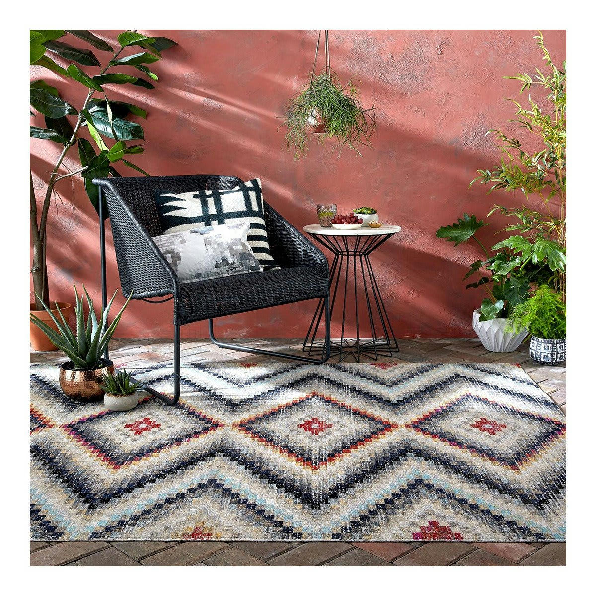 FRANCES - Tapis   en polypropylène multicolore 120x170