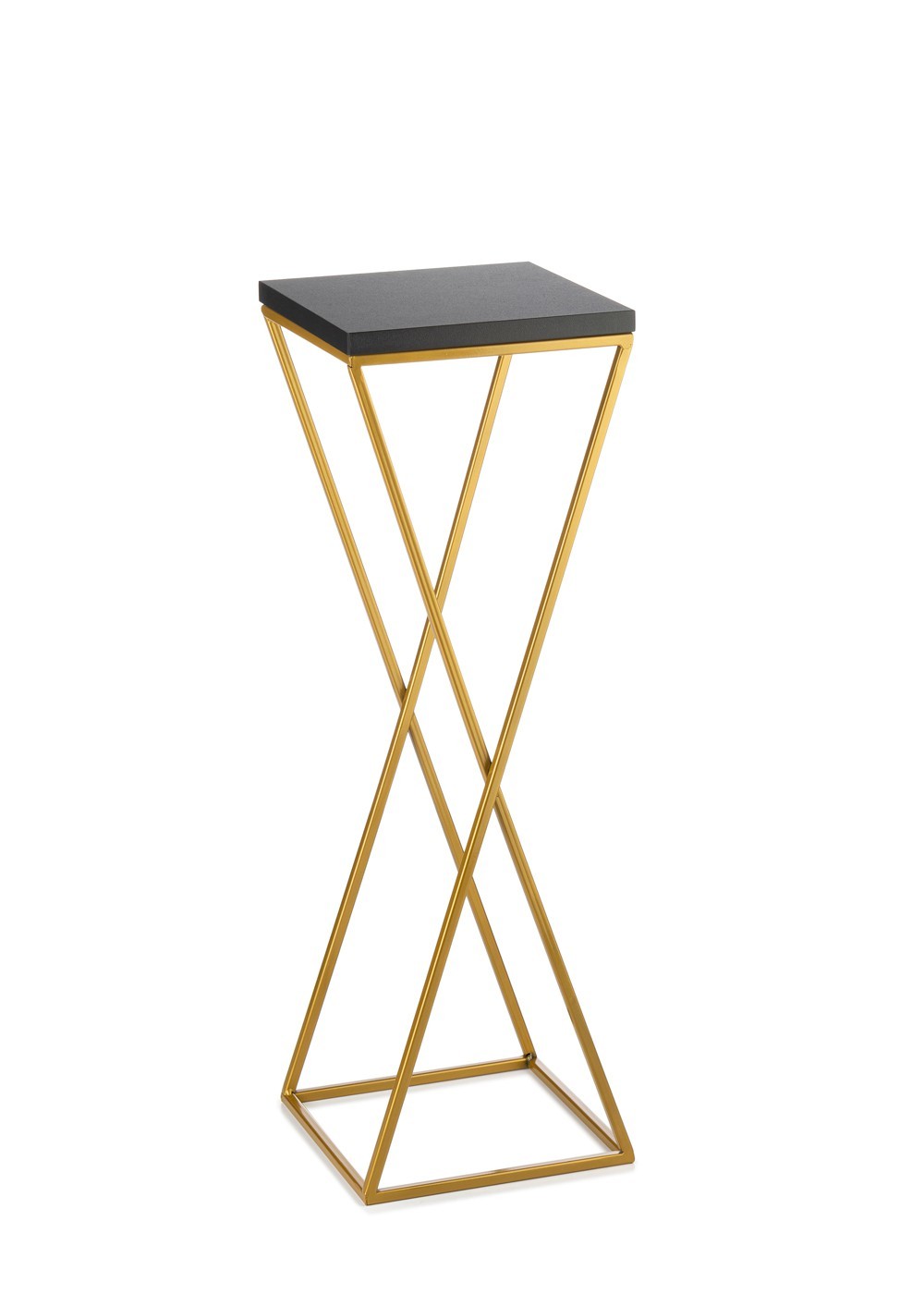 Kwietnik stojący 70 cm blat czarny LOFT metalowy