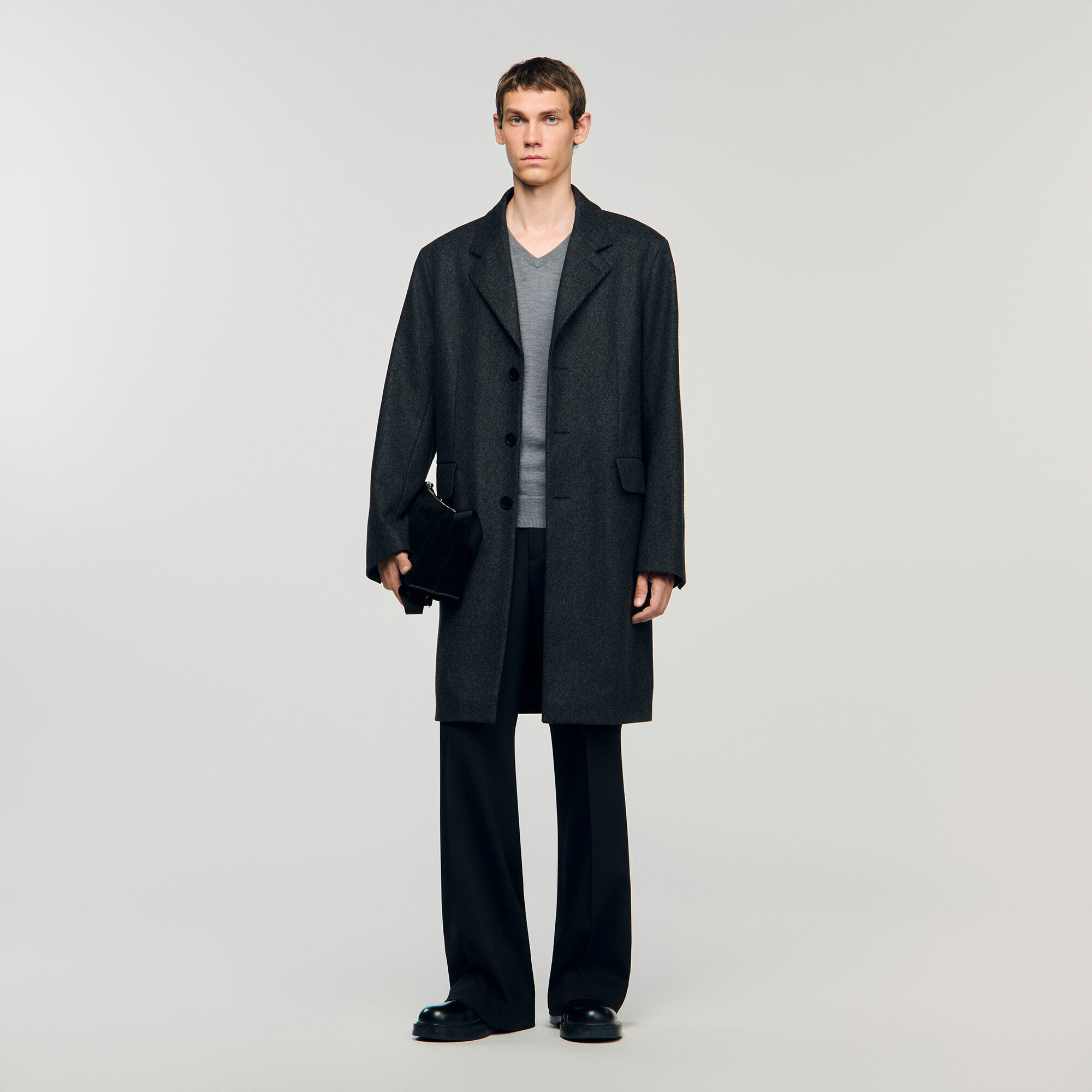 Manteau en drap de laine