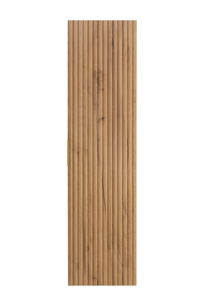 Colonne de salle de bain, Chêne Craft, 35 x 136 x 27 cm, poignée dorée
