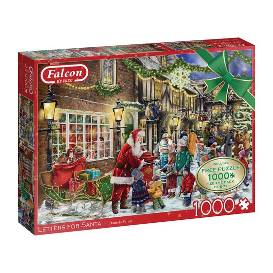 Falcon Letters for Santa Puzzle 1000 Pieces 2 Pack