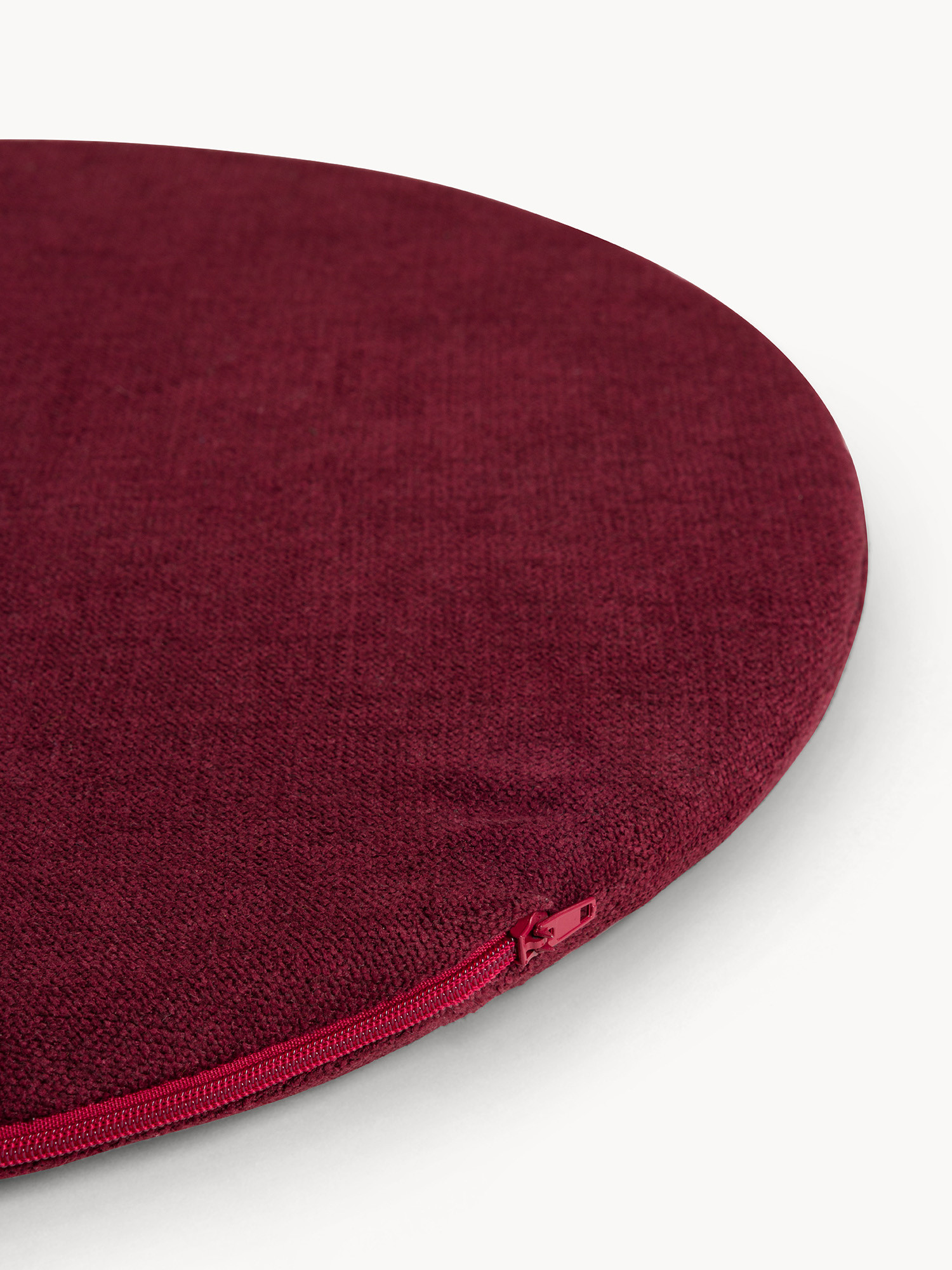 Cuscino da sedia con zip tinta unita