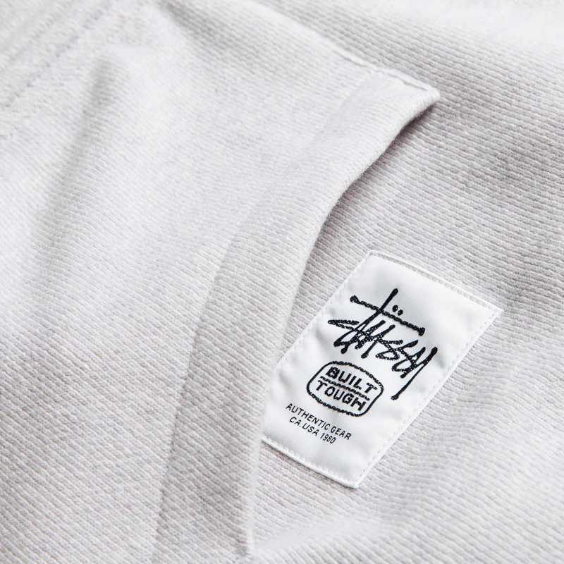 Stussy Brass Zip Knit Hood - Ash Heather