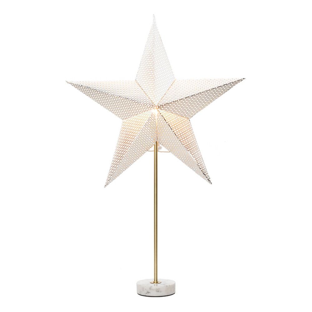 ADVENTSSTJERNE KONSTSMIDE 71CM SØLV