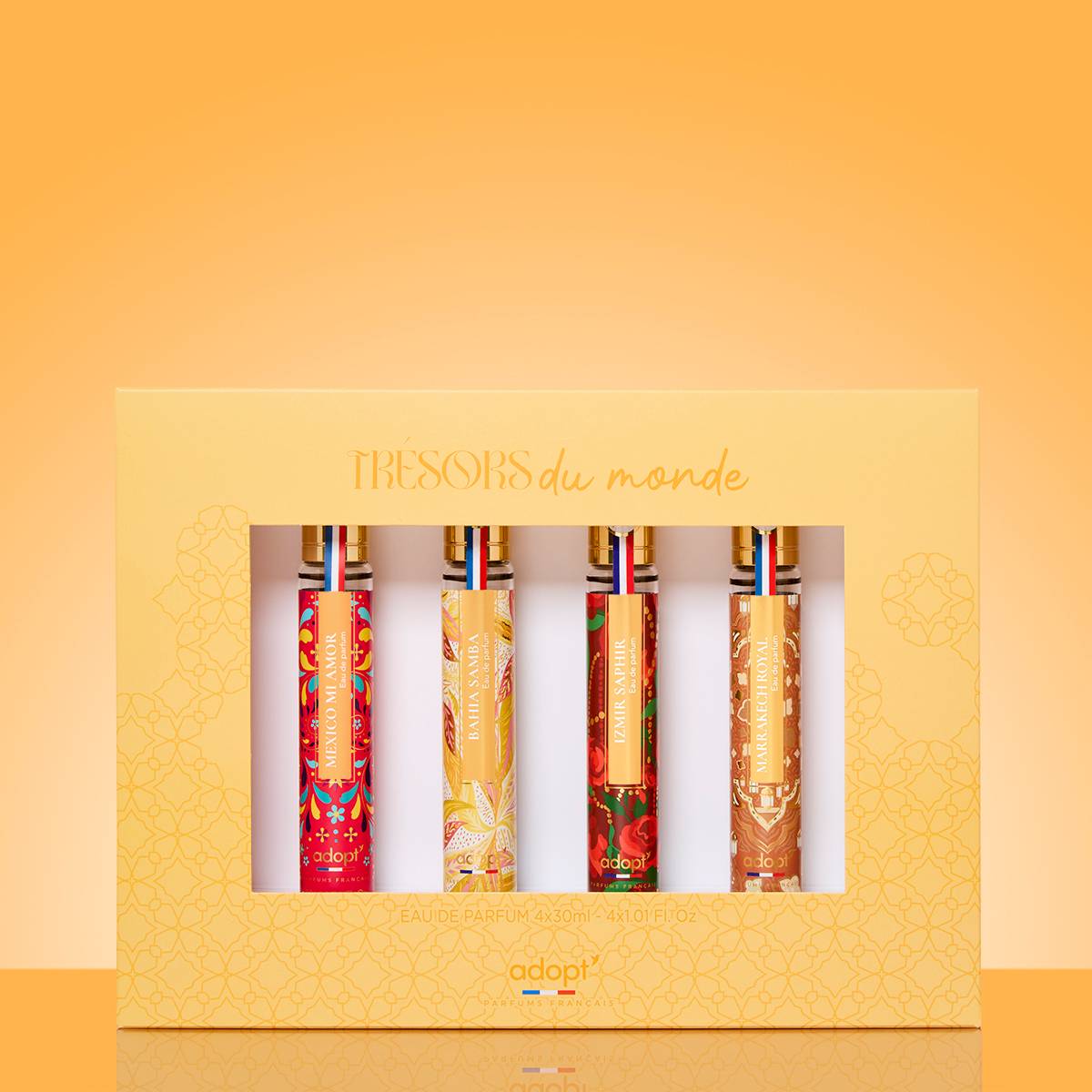 Tresors du MondeCoffret 4 x eaux de parfum 30 ml Mexico mi amor   Bahia samba   Izmir saphir   Marrakech royal
