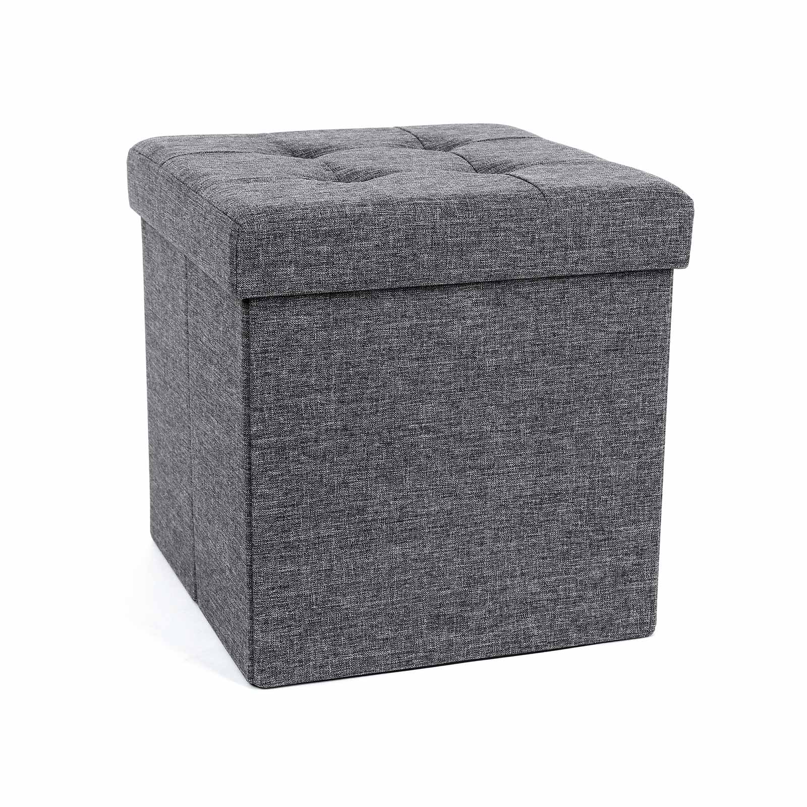 Pouf de rangement pliable