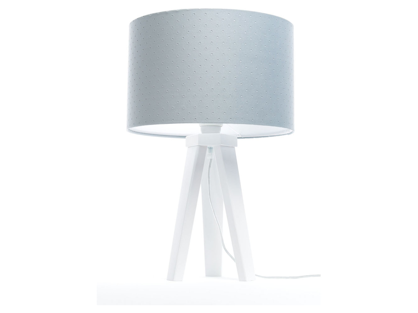 Lampa stołowa Jasmine bebe tkaninowa niebieska