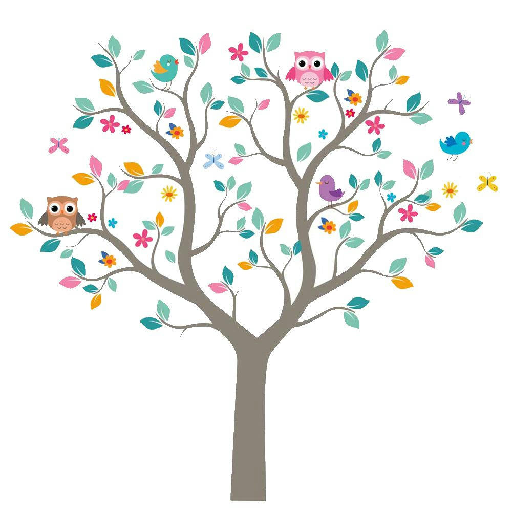 CHOUETTES - Stickers muraux enfant chouettes