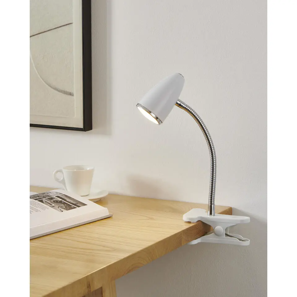 EGLO Riccio 1 Opbouwspot - GU10 - Kunststof/Staal - Wit/Chroom