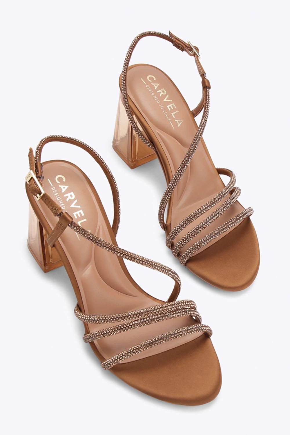 Carvela Paparazza Jewel Block' Fabric Heels