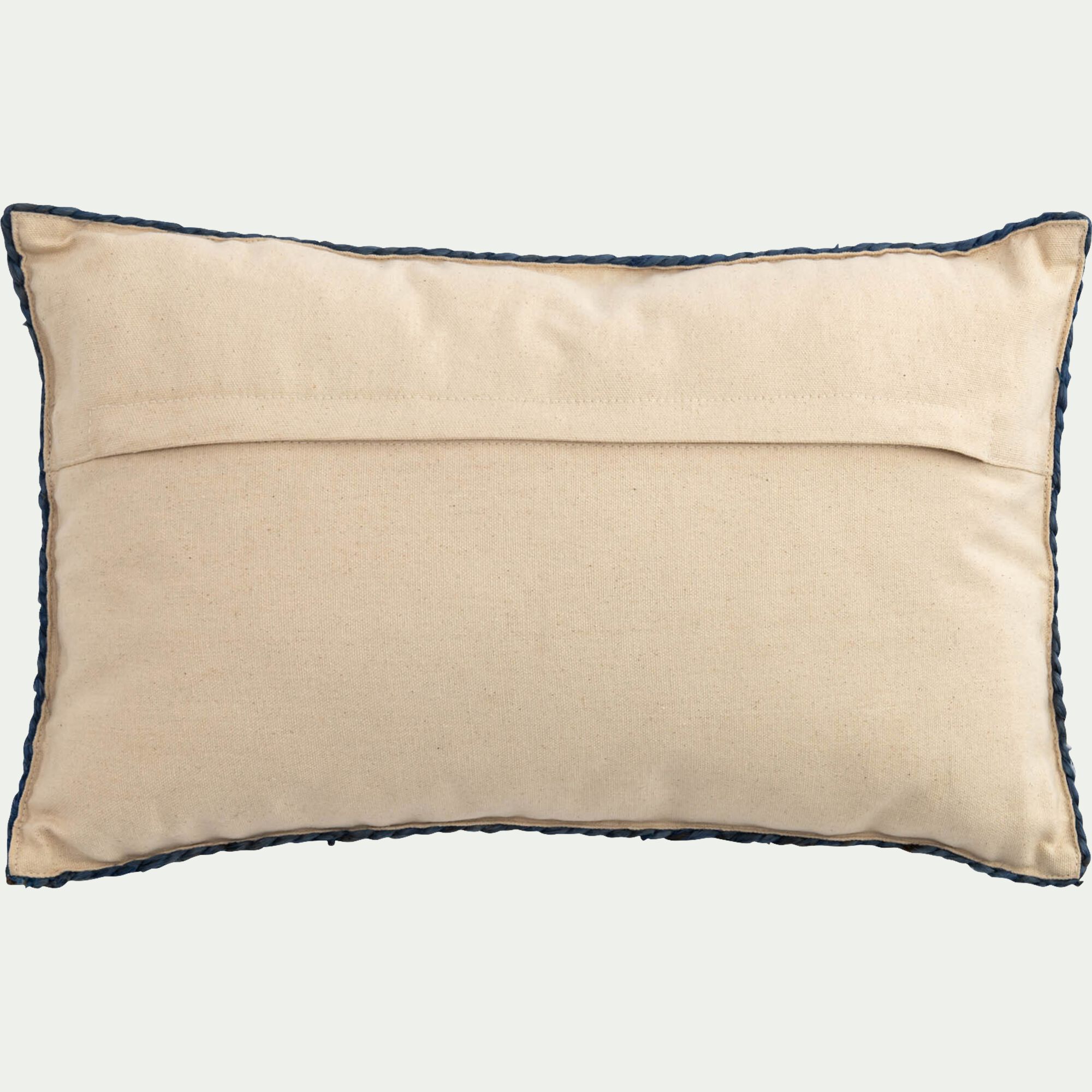 LOZE - coussin en jute avec finition liseré 35x50cm - naturel