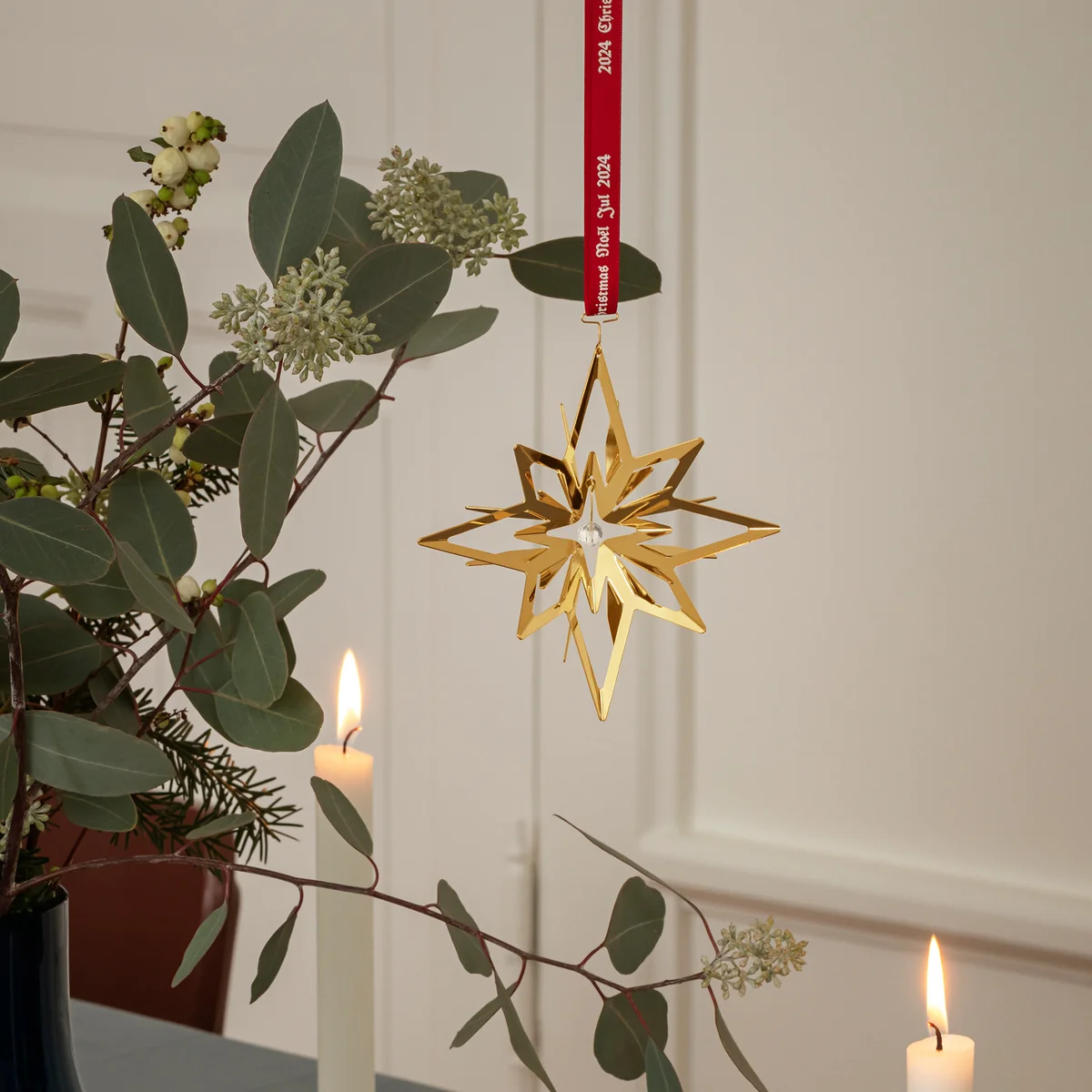 Georg Jensen - Weihnachtsmobile Star 2024, palladium