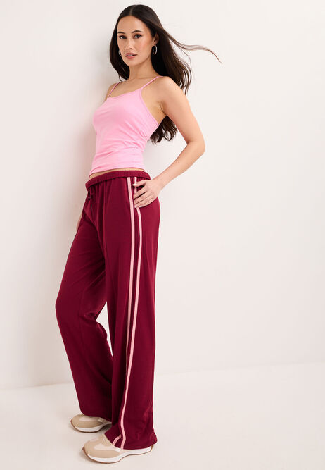 Womens Pink Stretch Cami Vest Top