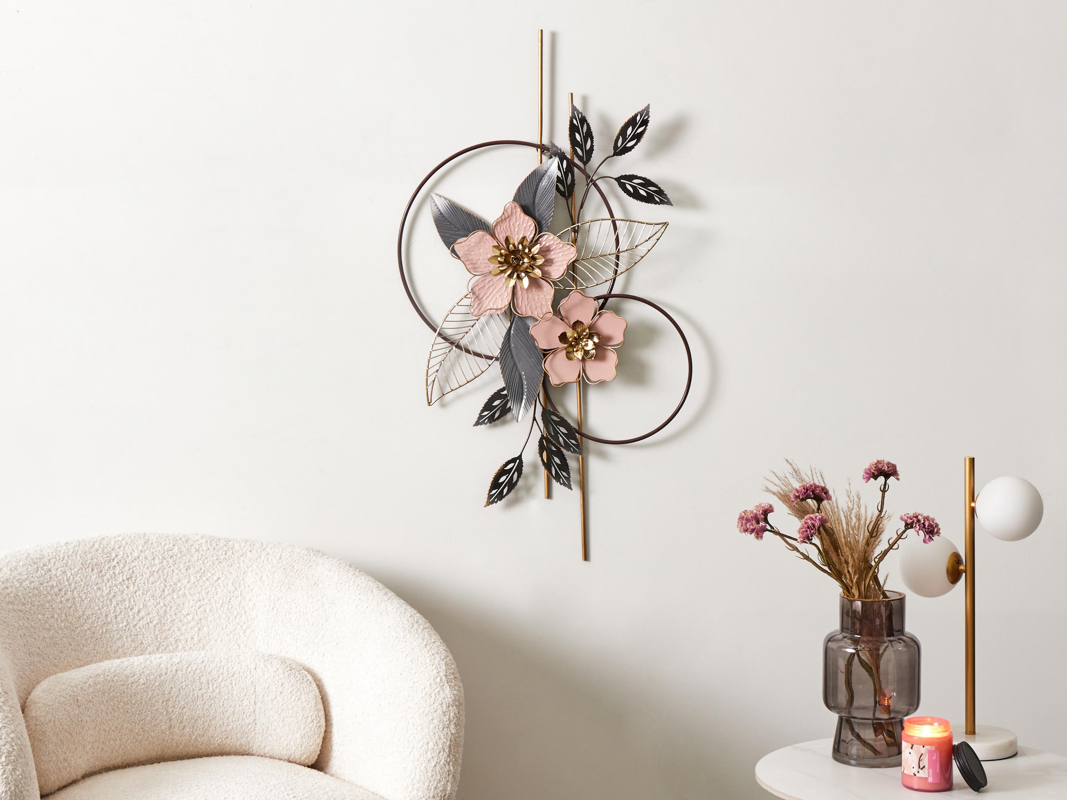 Wall Decor Flower BERKELIUM Metal 93 cm Multicolour