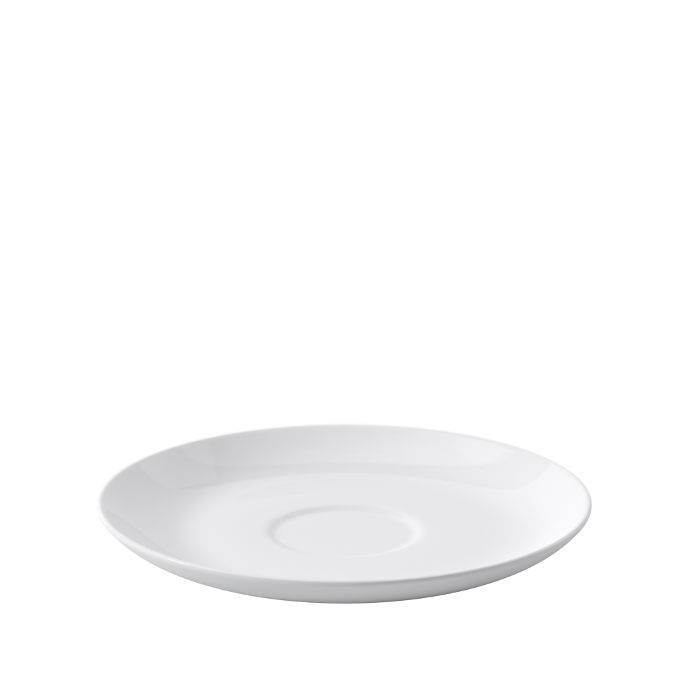 Anmut Cappuccino cup saucer - White, 7.1'', Premium Bone Porcelain