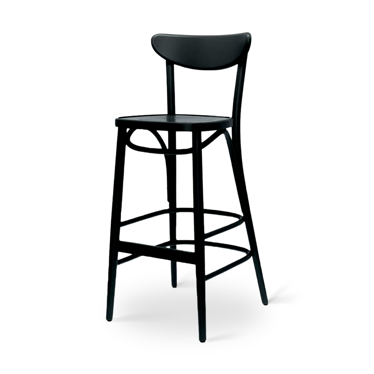 Fameg Musa houten barkruk zwart - 75 cm