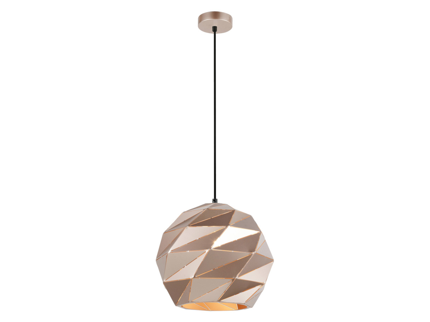 Lampa wisząca Palermo stalowa złota