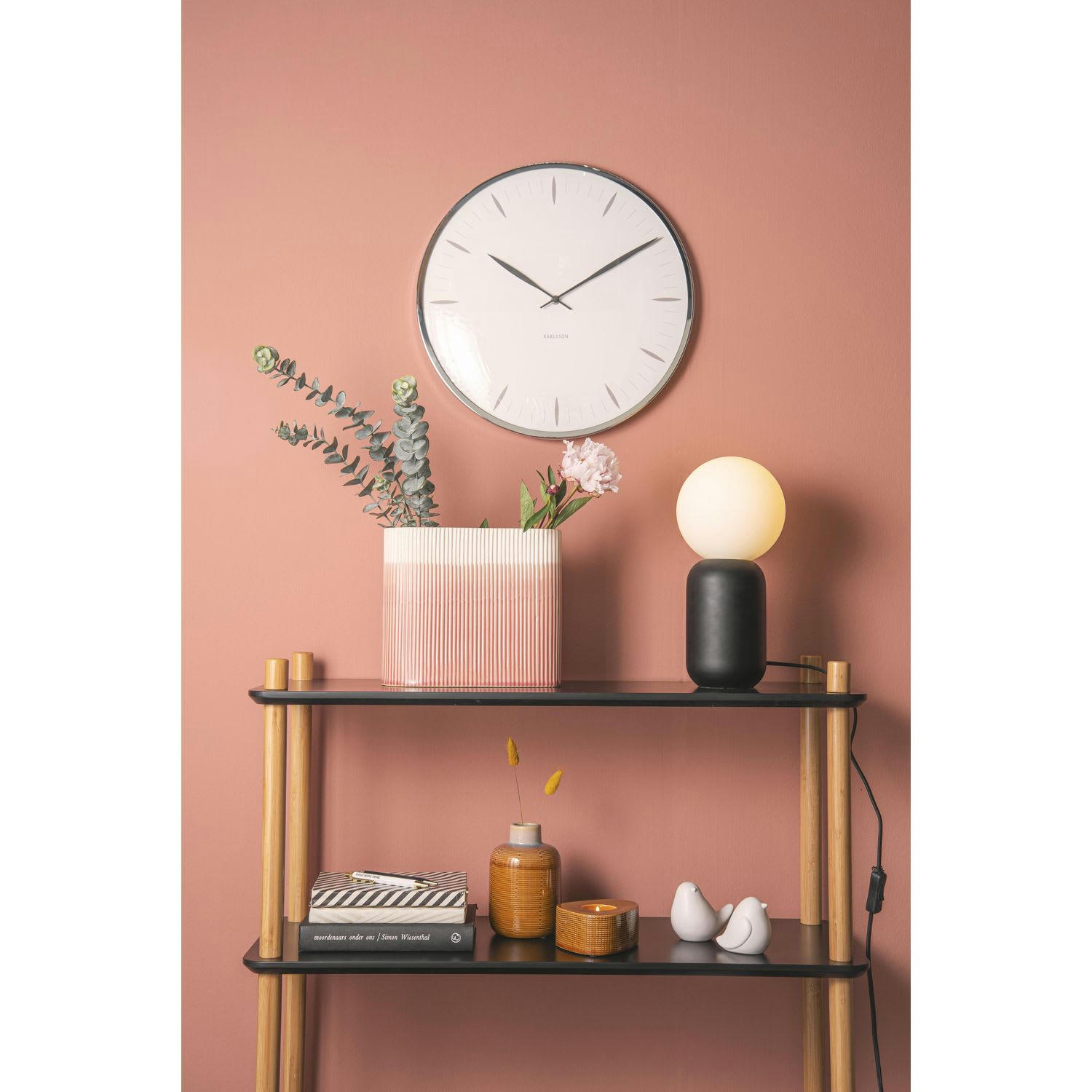 WALL CLOCK - Horloge murale diam. 40 cm blanc