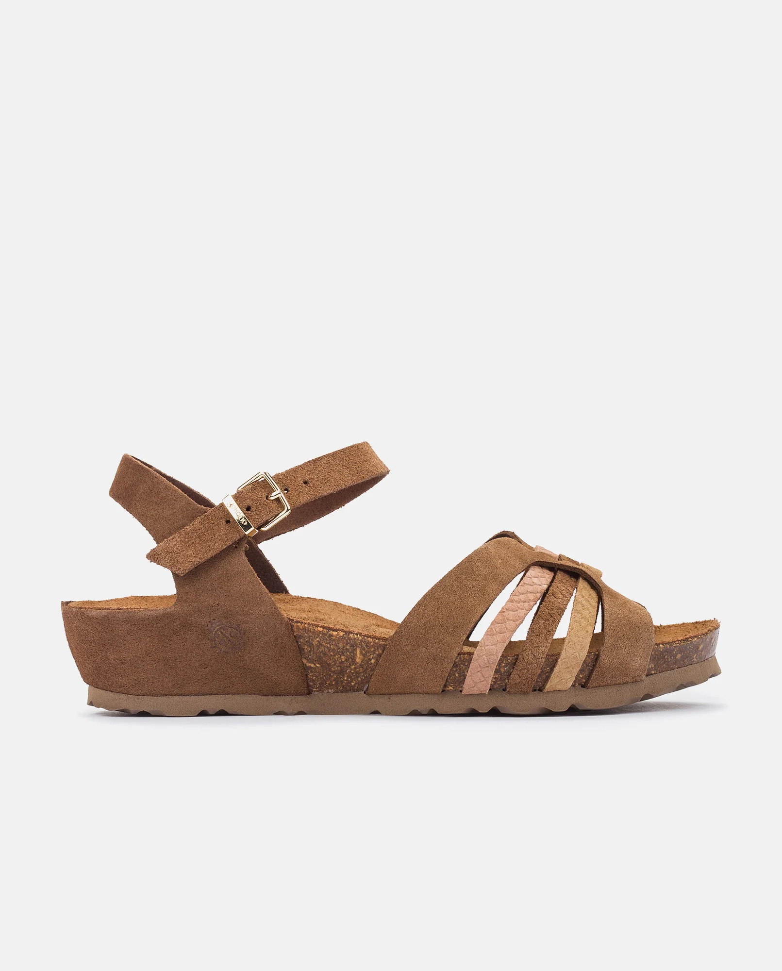 Sandalia de cuña Monaco 185 marrón