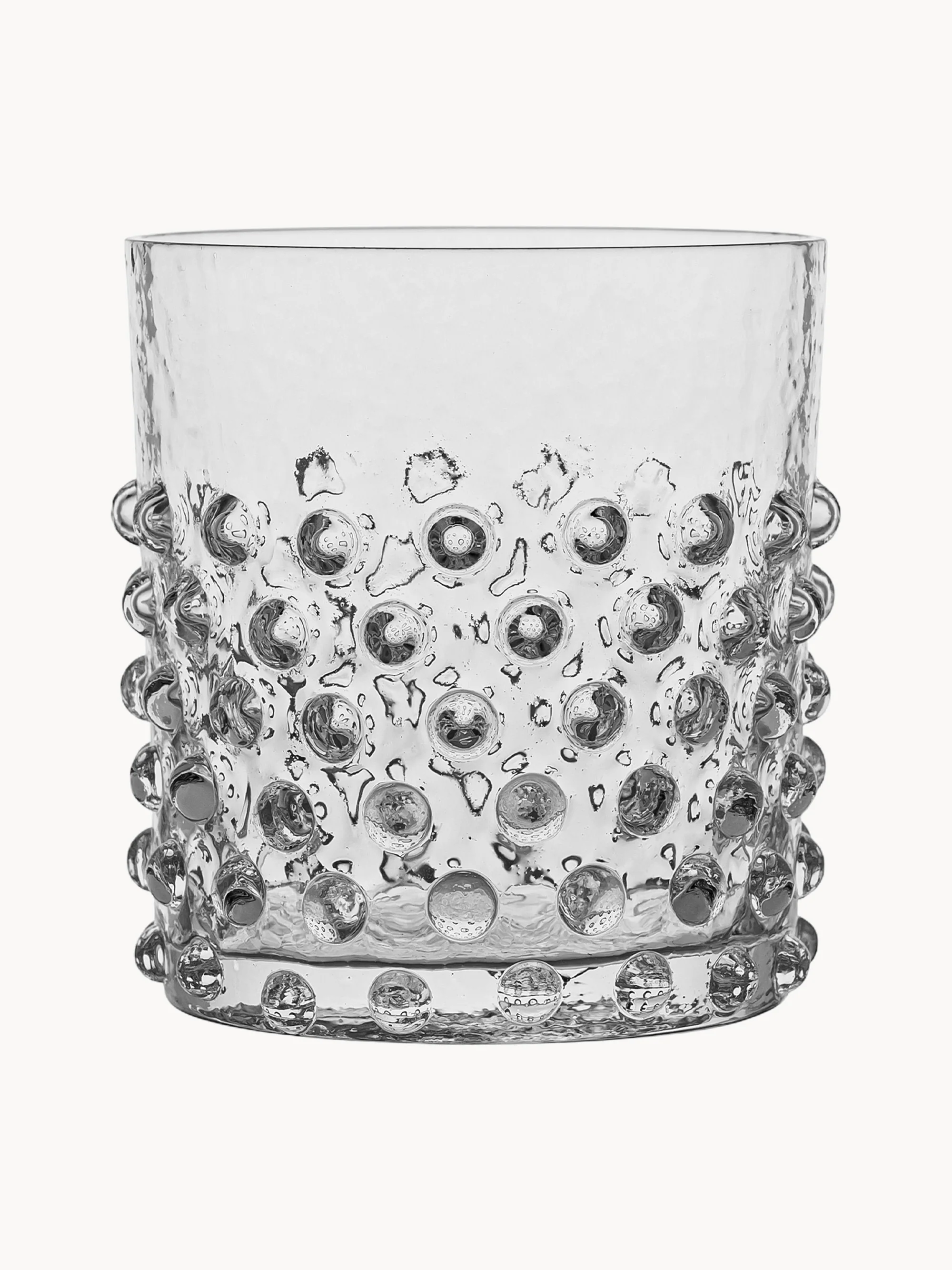 Mundgeblasene Trinkgläser Hobnail, 2er-Set