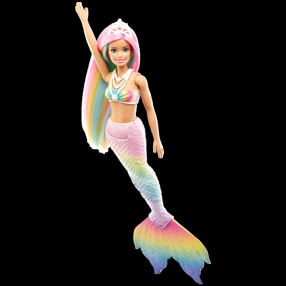 Barbie Dreamtopia Rainbow Magic™ Mermaid Doll, Colour-Changing,  Age 3+