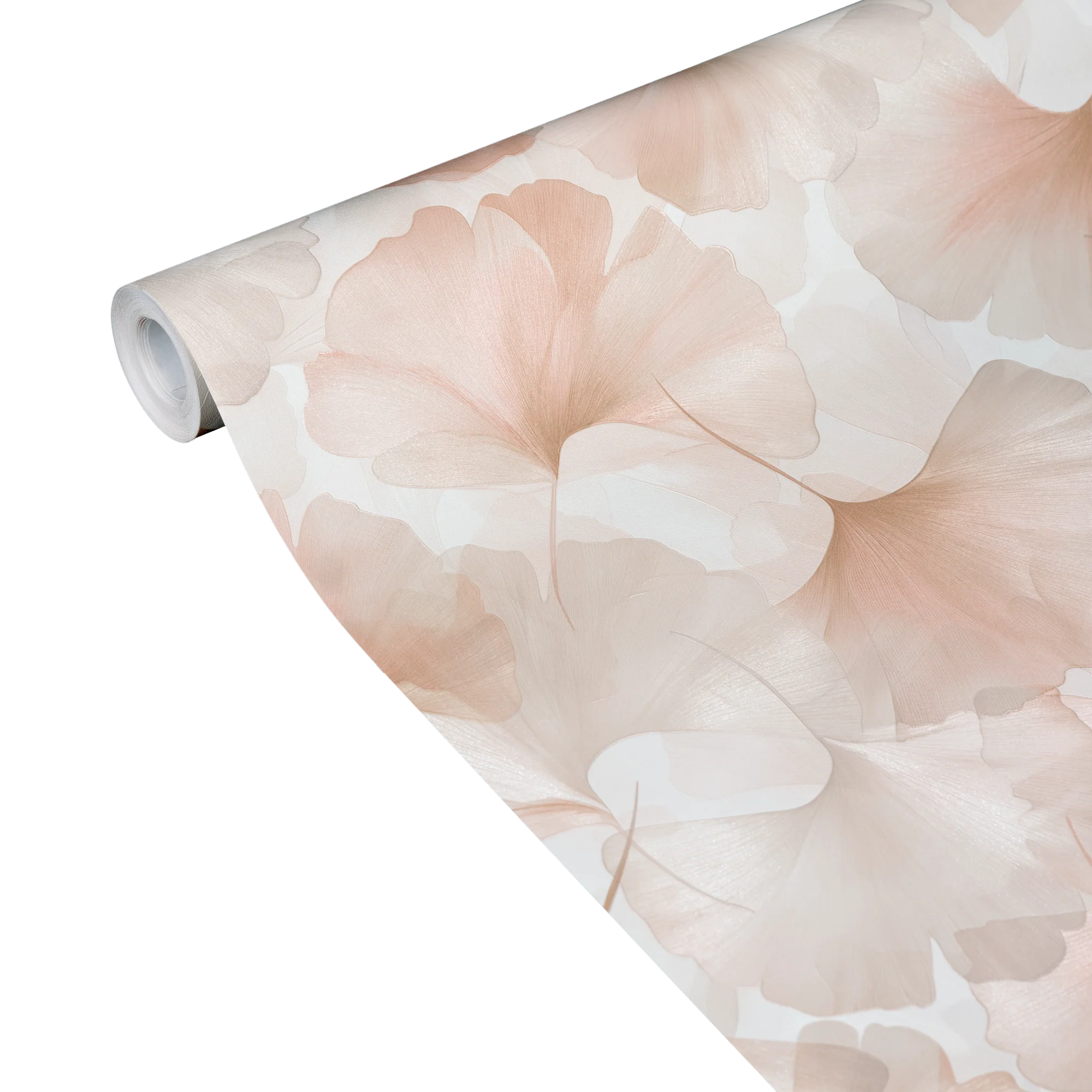 Papier peint intissé BILOBA coloris rose poudré