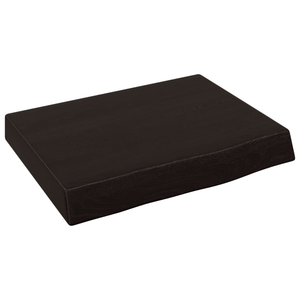 VidaXL Półka ciemnobrązowa 40x30x(2-4) cm