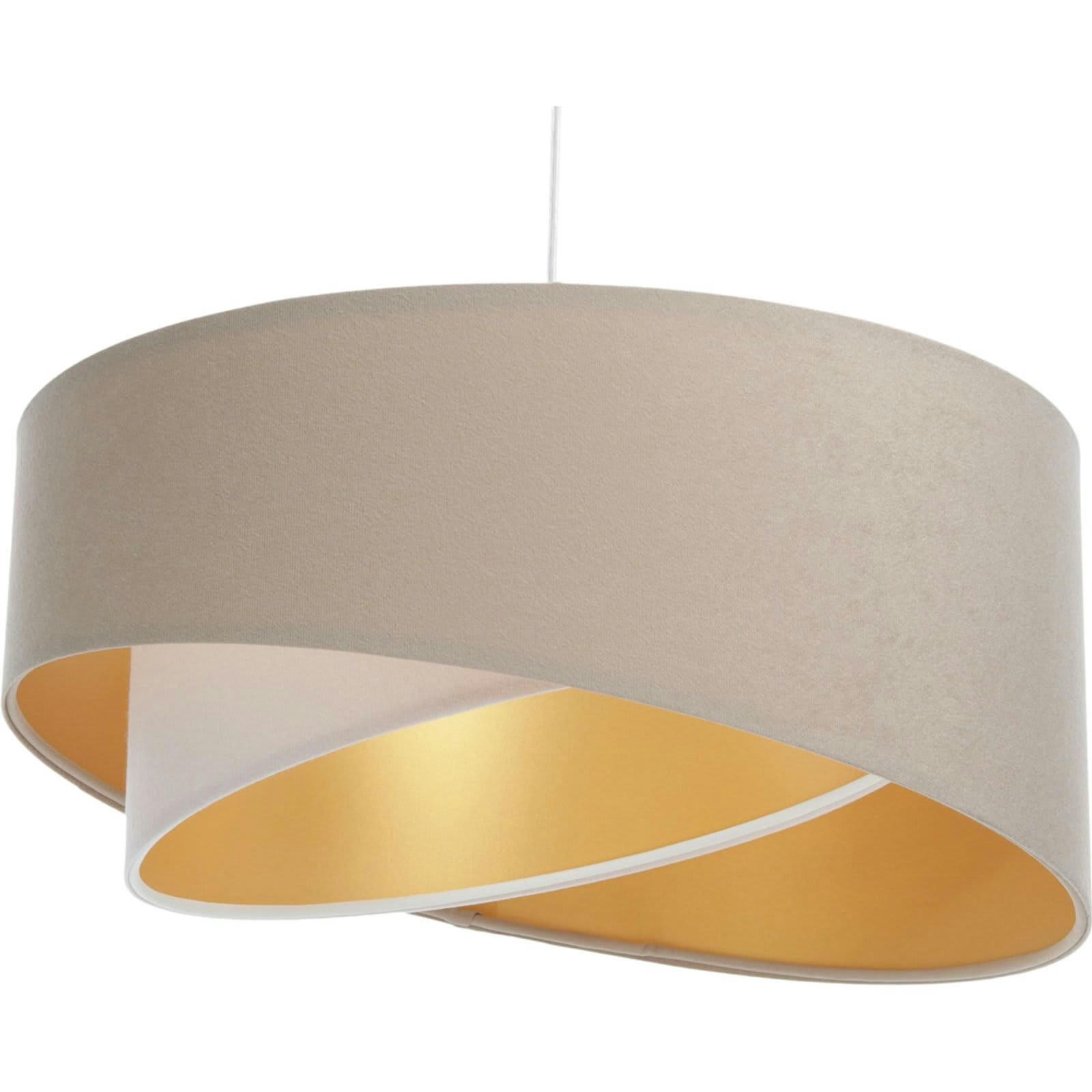 GALAXY ECO - Suspension Tissu Beige 45x45x21 cm