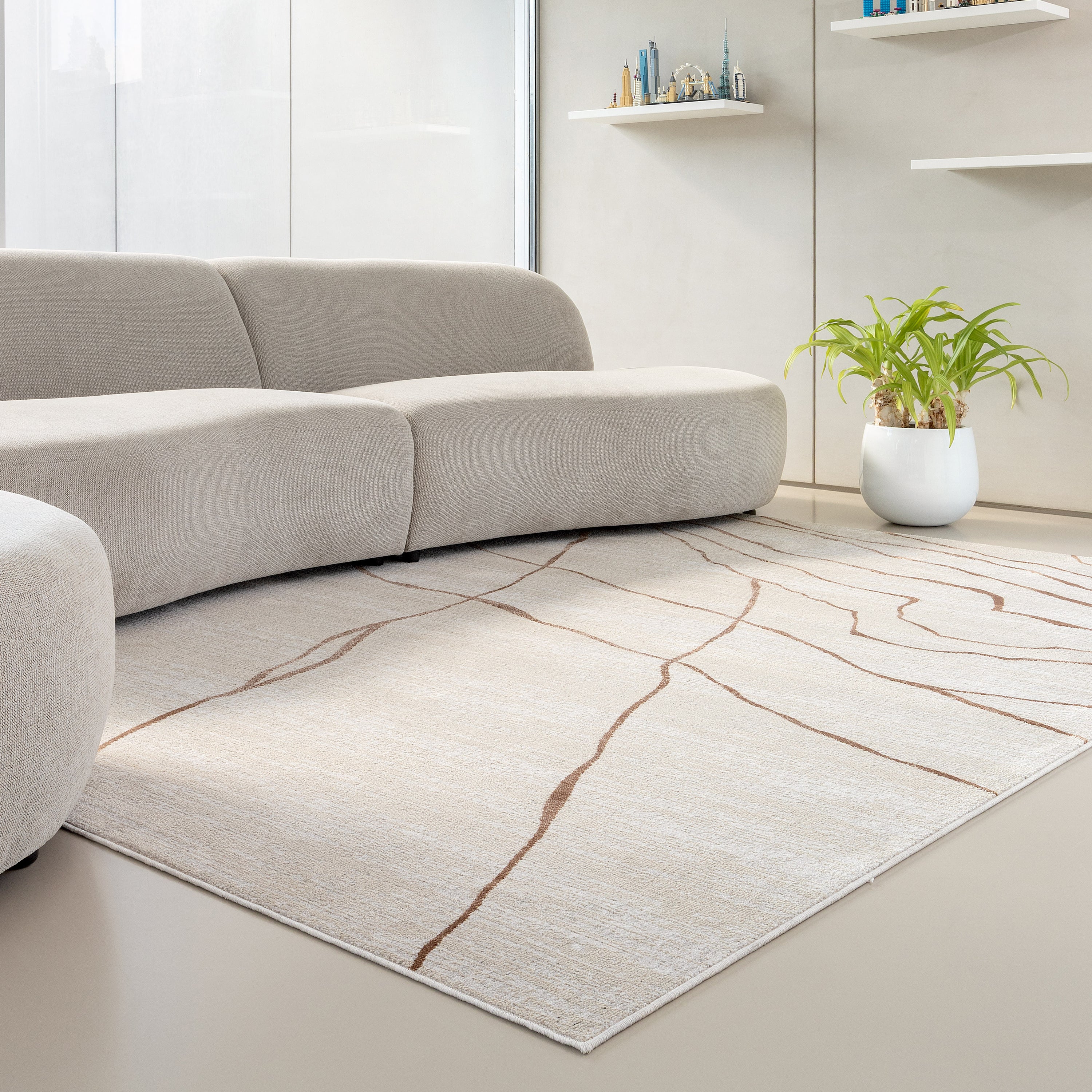 Acsento Carrara Vloerkleed 160 x 230 cm - Copper